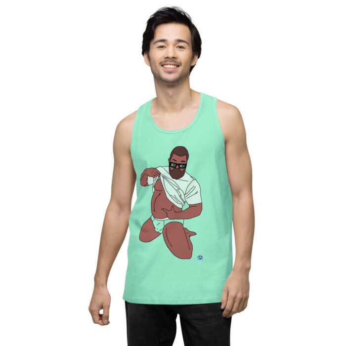 Men’s premium tank top - Belly Pride - Image 58