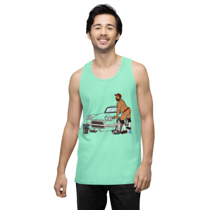Men’s premium tank top - Car Wash - Image 24