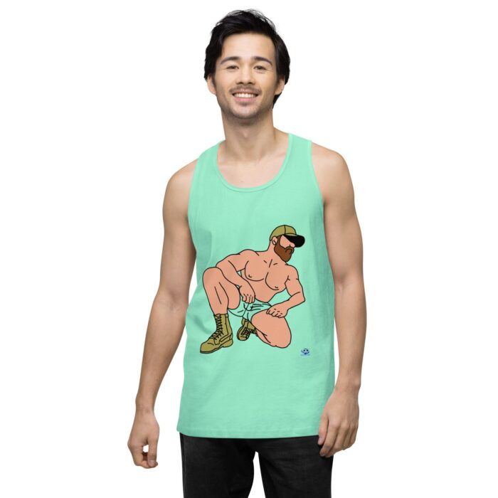 Men’s premium tank top - Combat Boots - Image 24