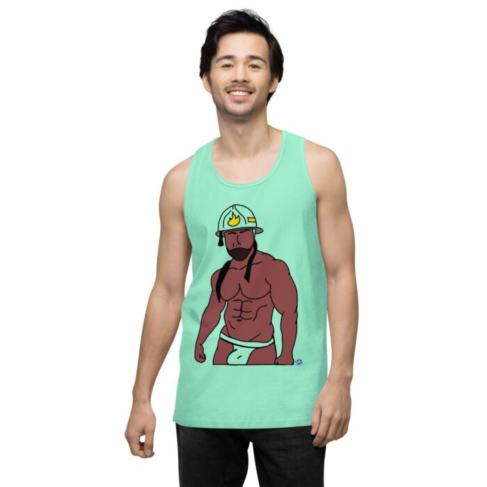 Men’s premium tank top - Fireman - Image 57