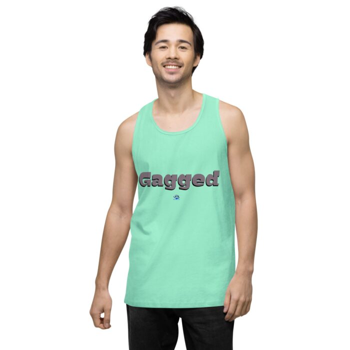 Men’s premium tank top - Gagged - Image 57