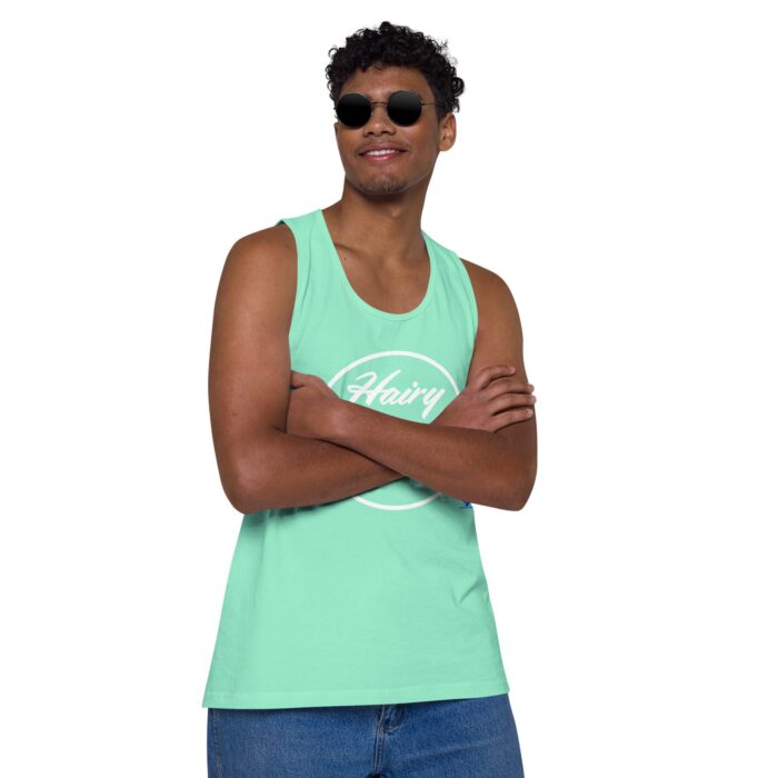Men’s premium tank top - Hairy, Delicious, and Hot - Image 46