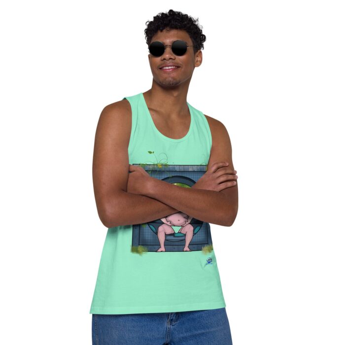 Men’s premium tank top - Heavy Meditation - Image 42