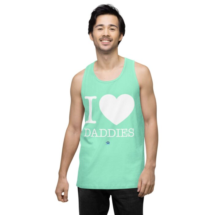 Men’s premium tank top - I Heart Daddies - Image 57