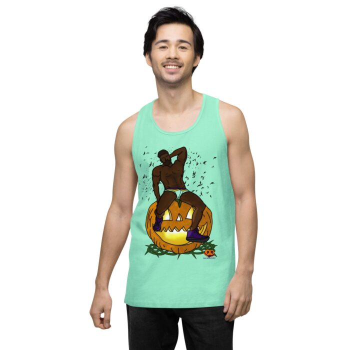 Men’s premium tank top - Jack O Lantern - Image 24