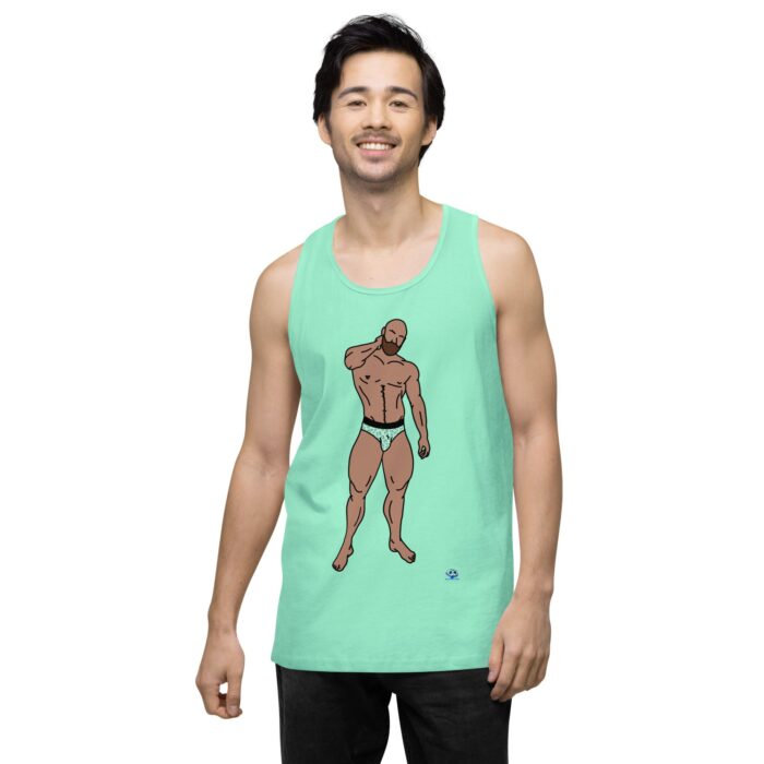 Men’s premium tank top - Leopard Bikini - Image 57