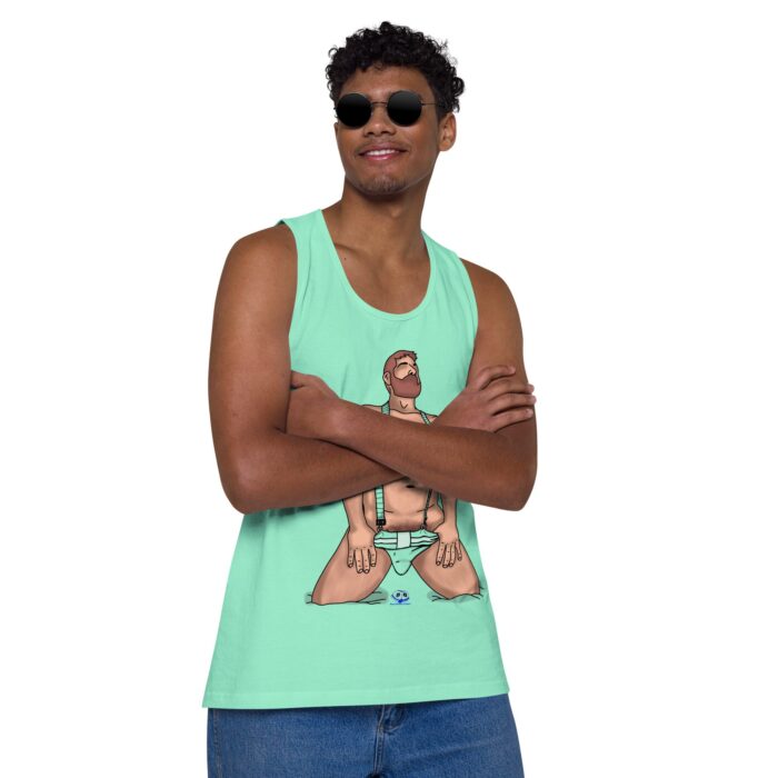 Men’s premium tank top - Neon Circuit - Image 46