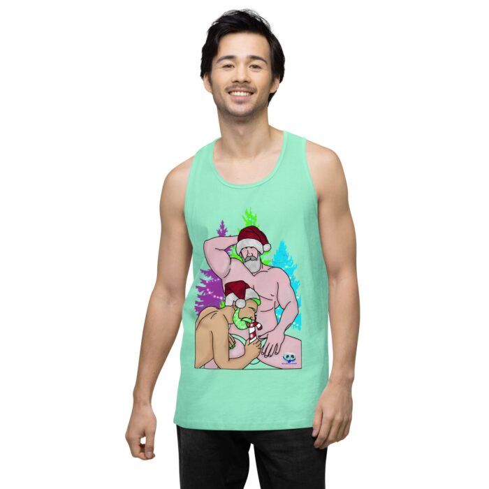 Men’s premium tank top - Peppermint Stick - Image 57