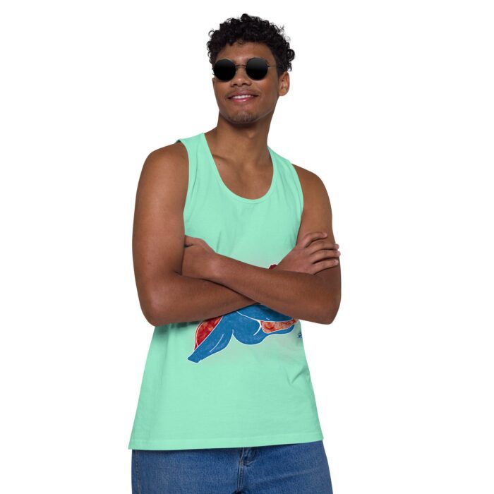 Men’s premium tank top - Steam - Image 46