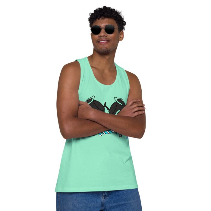 Men’s premium tank top - Tug of War - Image 47