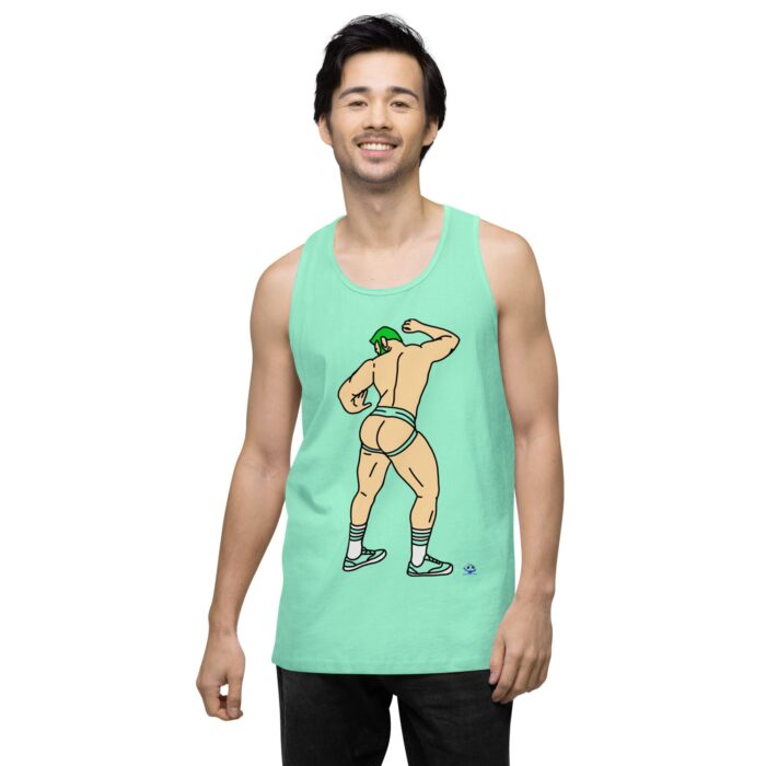 Men’s premium tank top - Up Against The Wall - Image 57