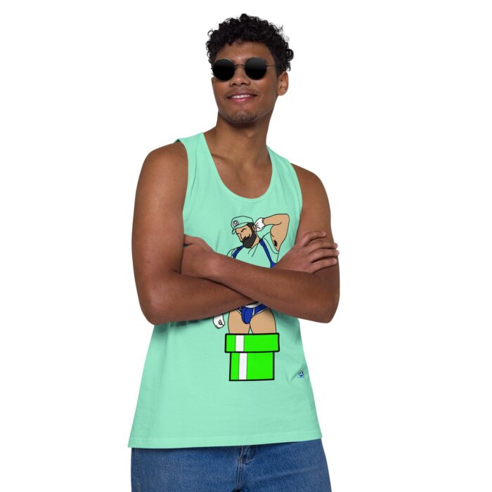 Men’s premium tank top - Warp Pipe Dreams - Image 46