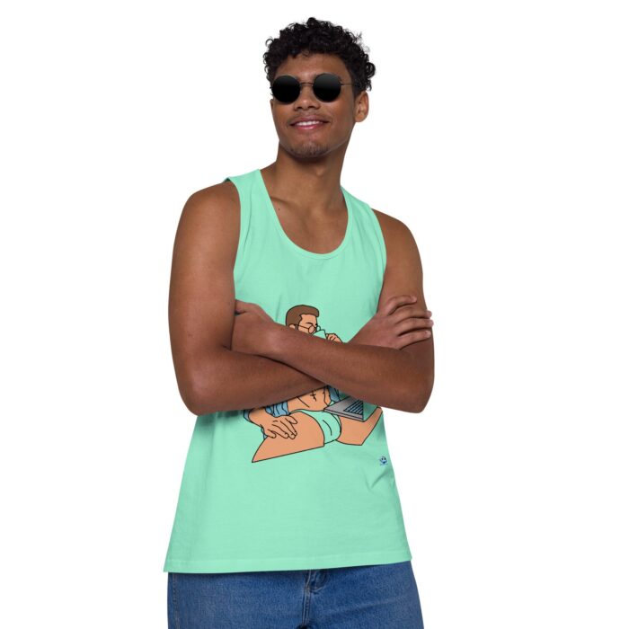 Men’s premium tank top - Work from Home - Image 46