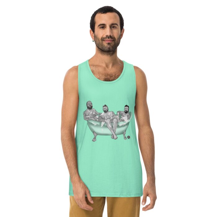 Men’s premium tank top - 3 Bears in a Tub - Image 23