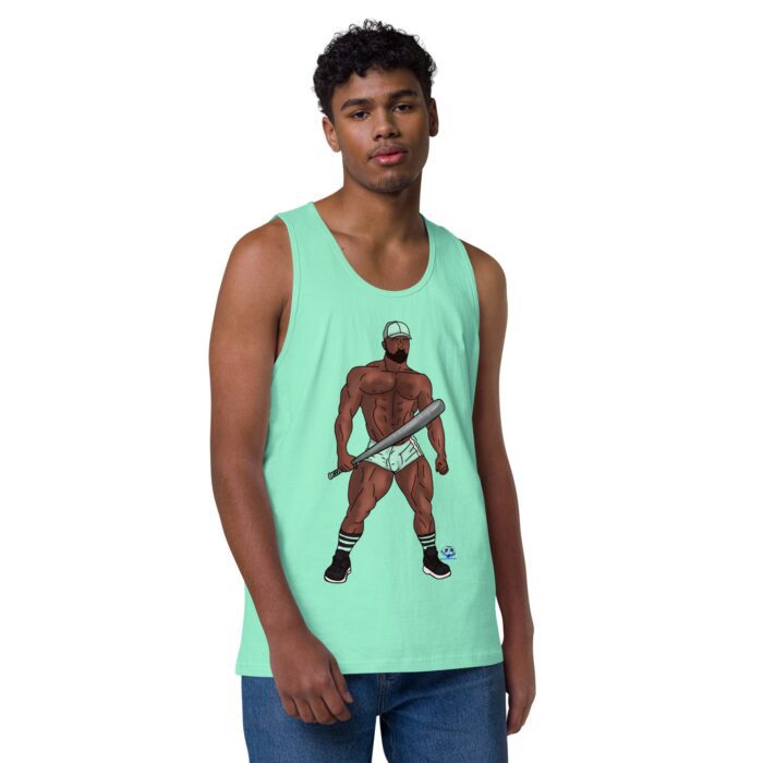 Men’s premium tank top - Batter Up - Image 46