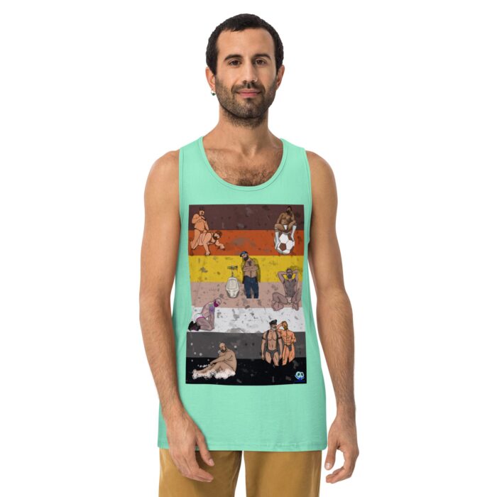 Men’s premium tank top - Bear Collage - Image 23