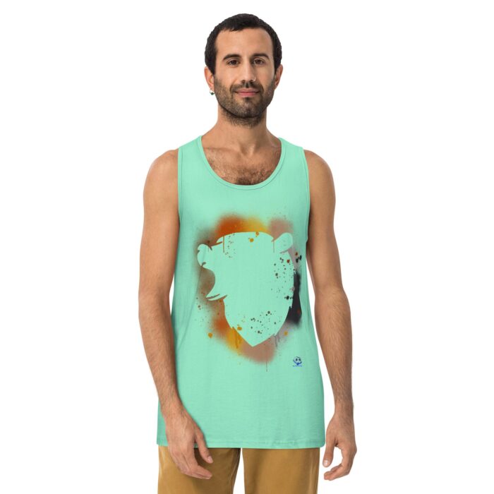 Men’s premium tank top - Bear Paint - Image 23