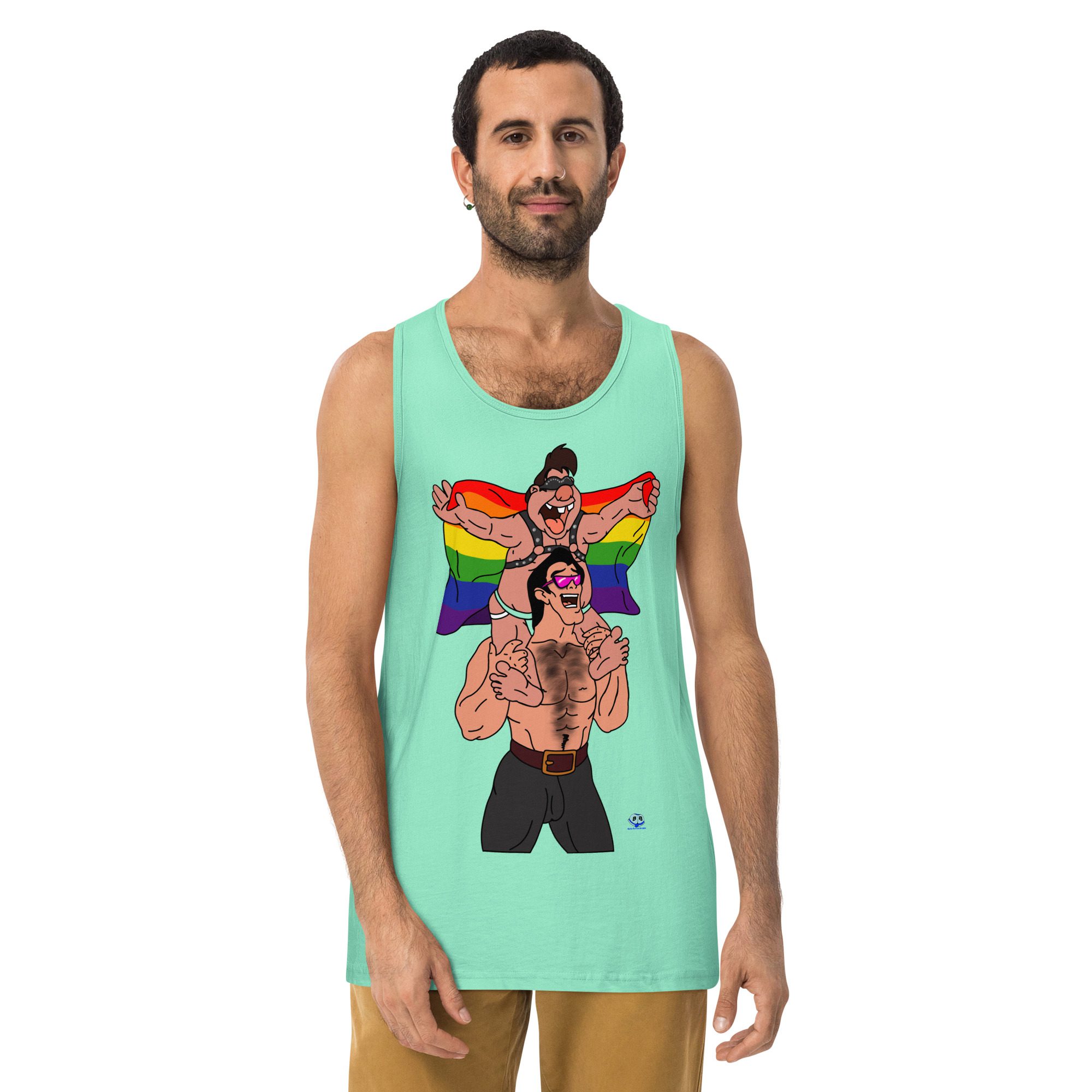 Men’s premium tank top - Beastly Buddies - Image 12