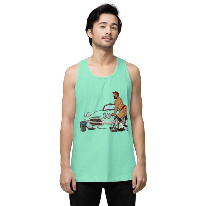 Men’s premium tank top - Car Wash - Image 23