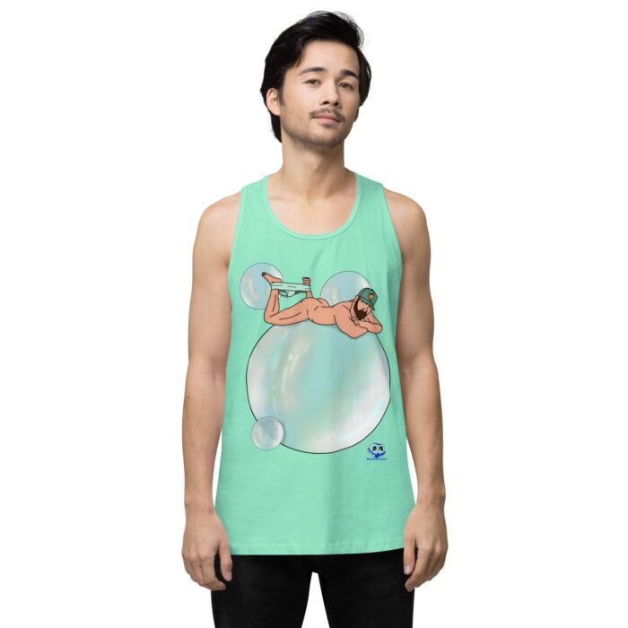 Men’s premium tank top - Bubbles - Image 56