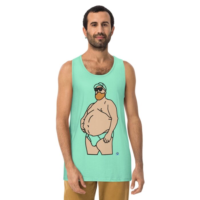 Men’s premium tank top - Chub in Hat - Image 23