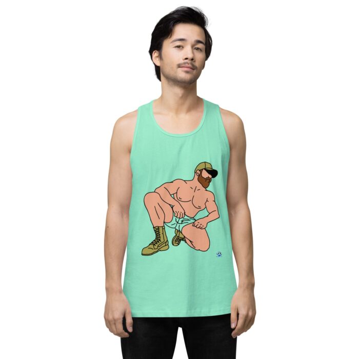 Men’s premium tank top - Combat Boots - Image 23