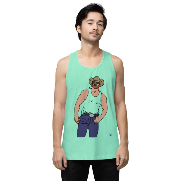 Men’s premium tank top - Cowboy Blues - Image 23