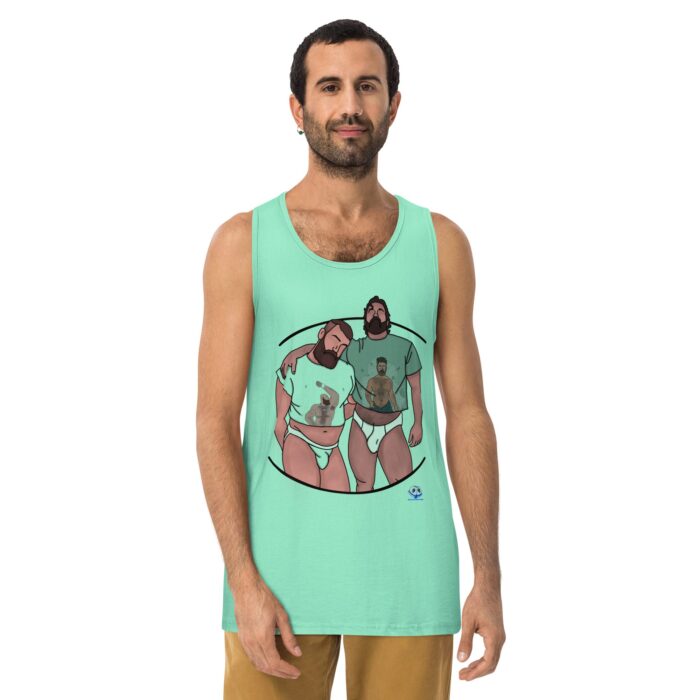 Men’s premium tank top - Cropped - Image 12