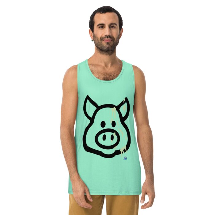 Men’s premium tank top - Cum Pig - Image 12