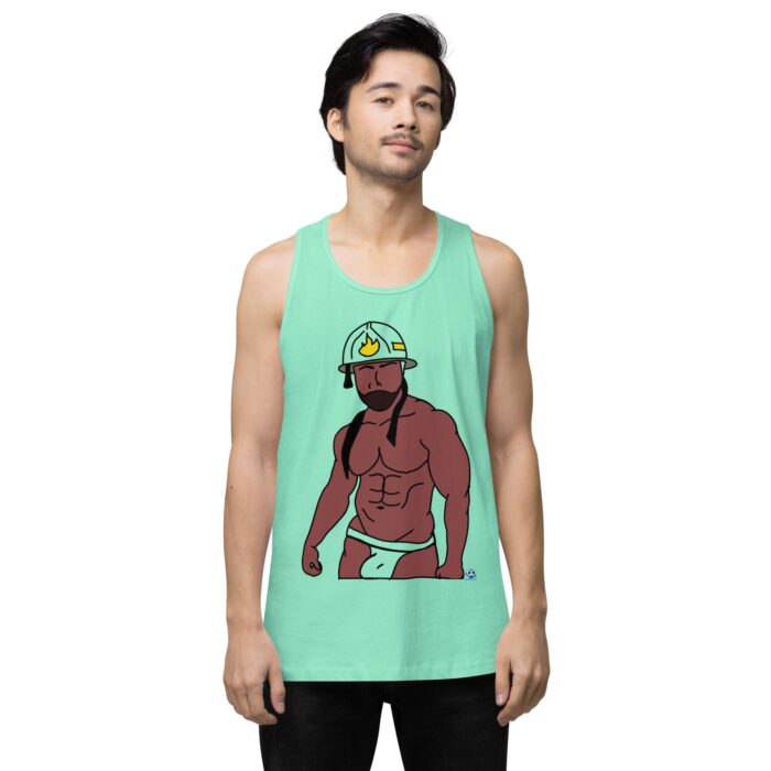 Men’s premium tank top - Fireman - Image 56