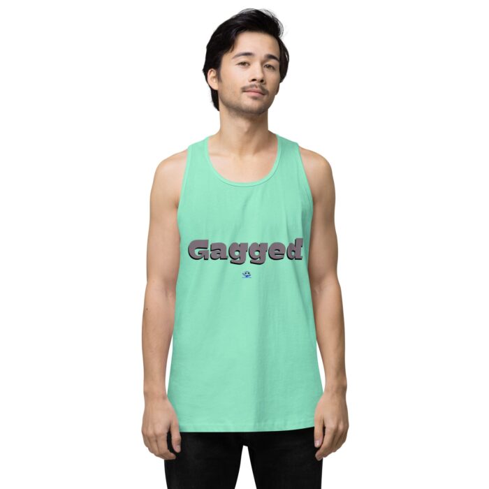 Men’s premium tank top - Gagged - Image 56