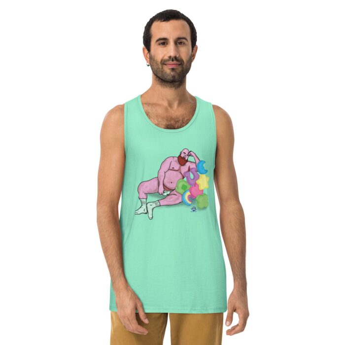 Men’s premium tank top - Get Lucky - Image 19