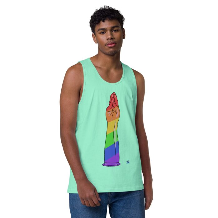 Men’s premium tank top - Handy Stripes