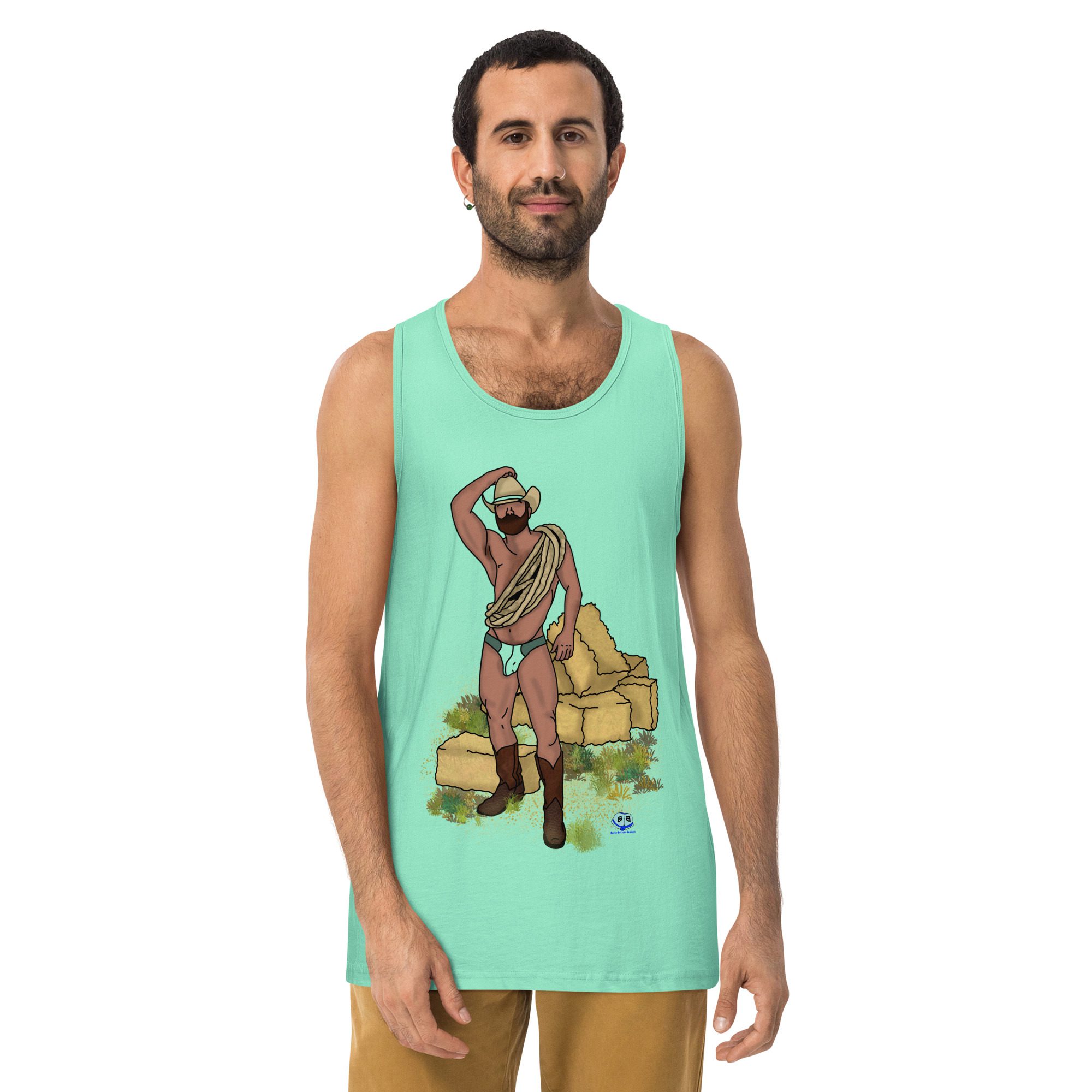 Men’s premium tank top - Hay Dude! - Image 12