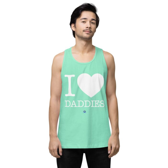 Men’s premium tank top - I Heart Daddies - Image 56