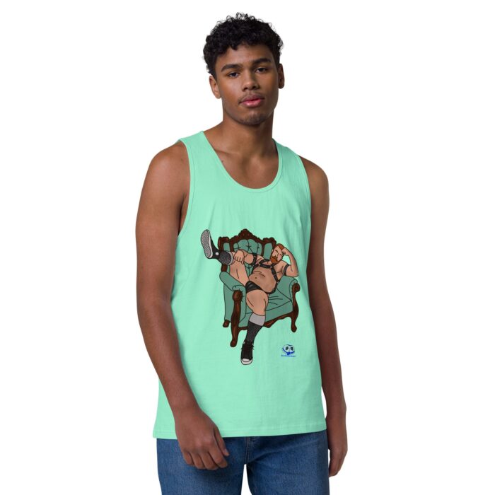 Men’s premium tank top - Leather Chair - Image 45