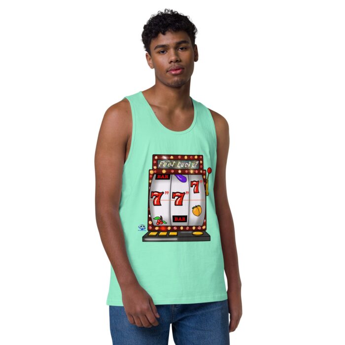 Men’s premium tank top - Lucky Seven Inches - Image 45