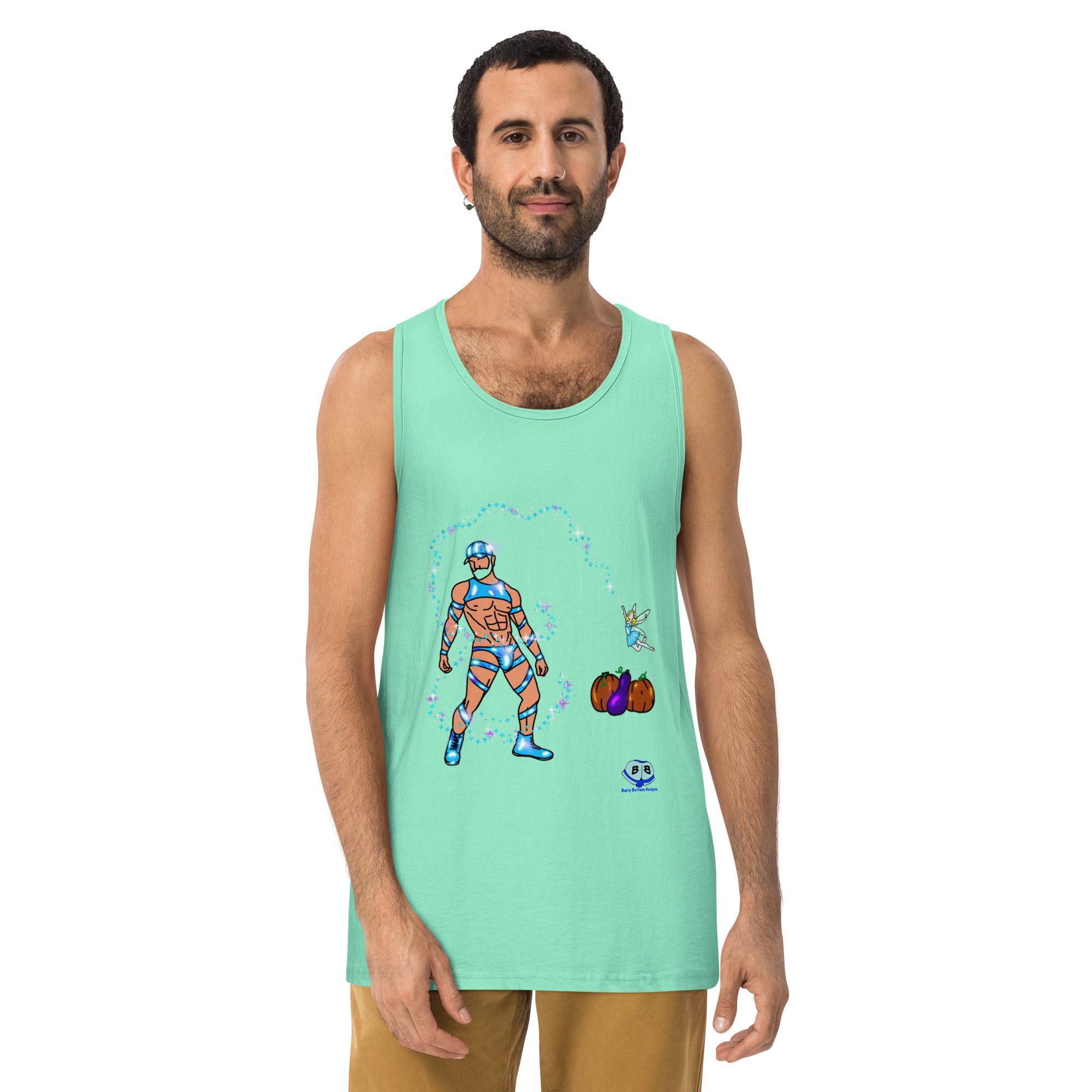 Men’s premium tank top - Midnight - Image 12