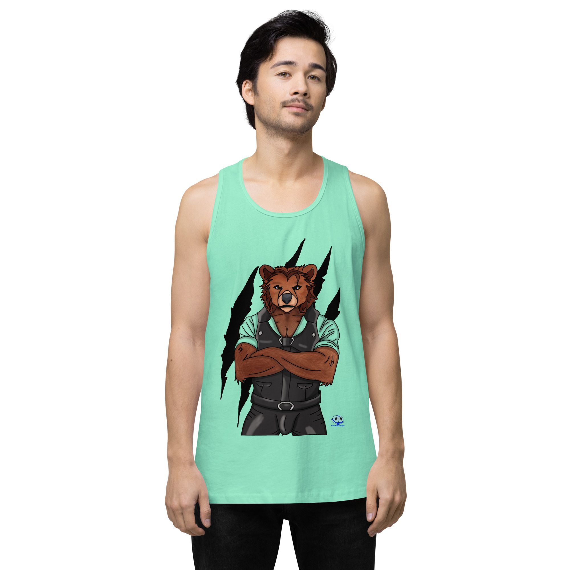Men’s premium tank top - Mr. Bear - Image 24
