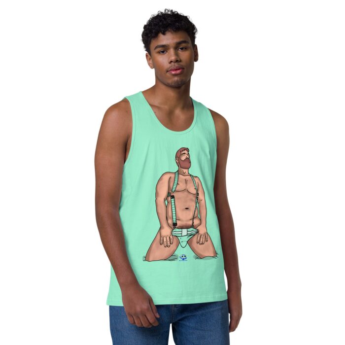 Men’s premium tank top - Neon Circuit - Image 45