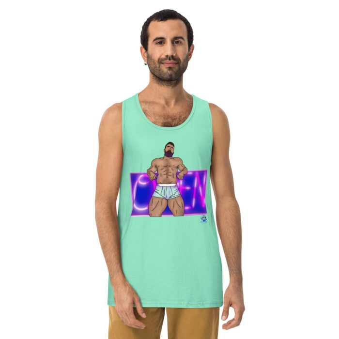 Men’s premium tank top - Open - Image 23