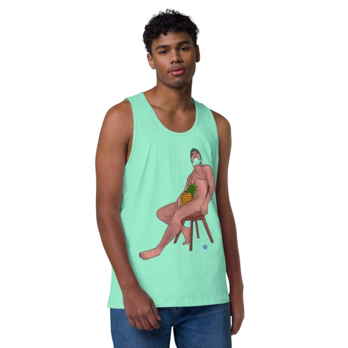 Men’s premium tank top - Pineapple Makes It Sweet - Image 45