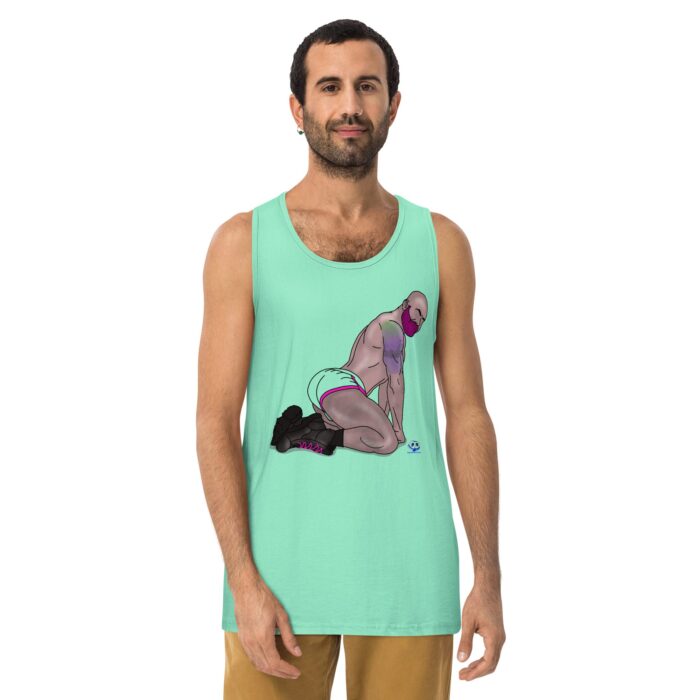 Men’s premium tank top - Pink and Pierced - Image 23