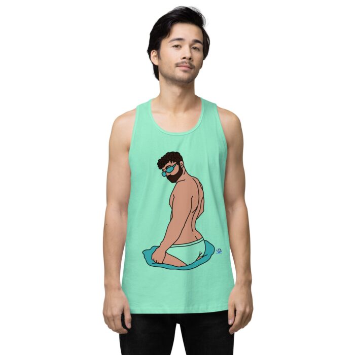 Men’s premium tank top - Pool Boy - Image 56