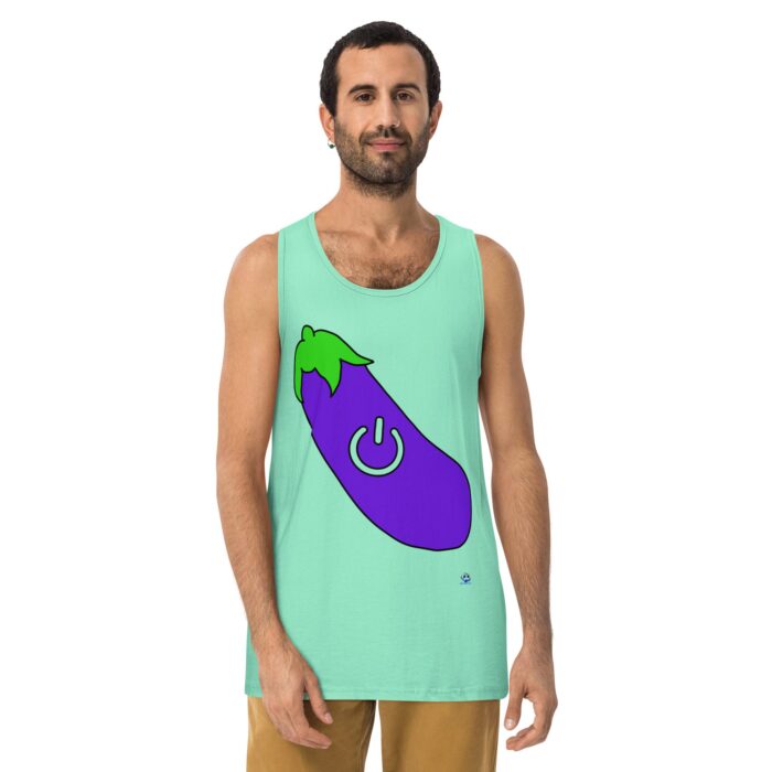 Men’s premium tank top - Power Top / Eggplant - Image 23