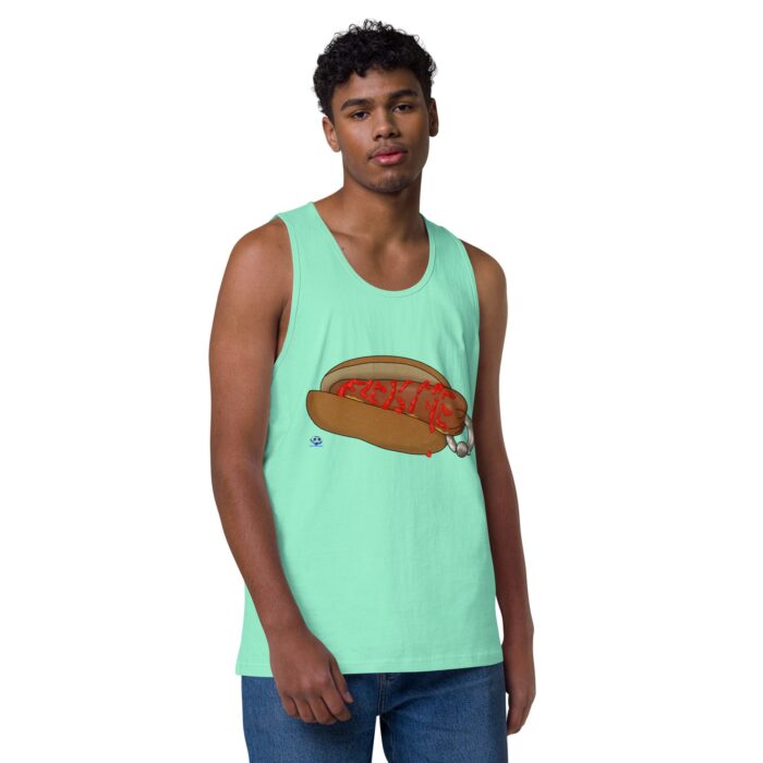 Men’s premium tank top - Real Bad Hotdog - Image 23