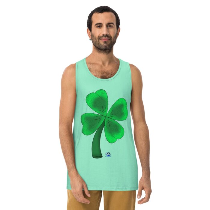 Men’s premium tank top - Shamrocky Mountain Oysters - Image 13
