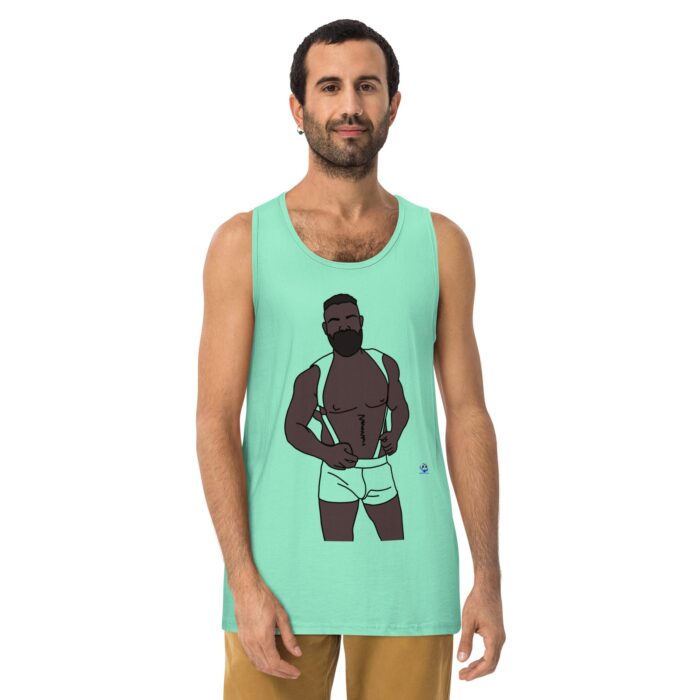Men’s premium tank top - Shoulder Harness - Image 23