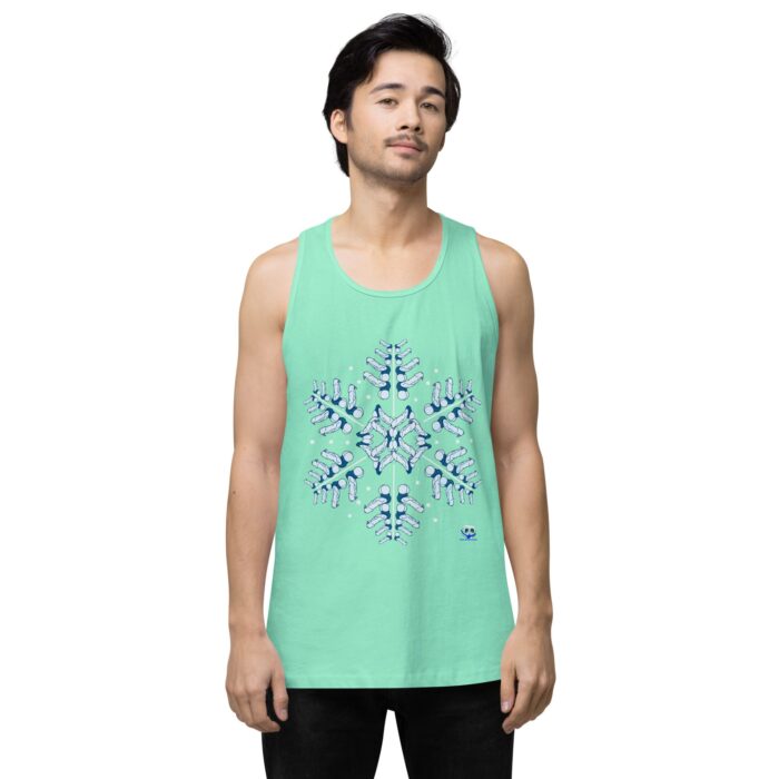 Men’s premium tank top - Snowflake - Image 23