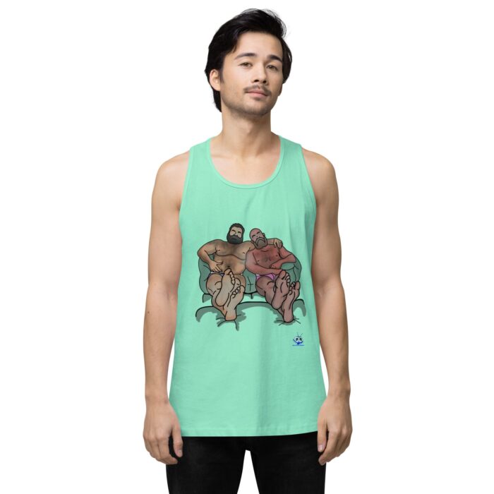 Men’s premium tank top - Staying In - Image 56